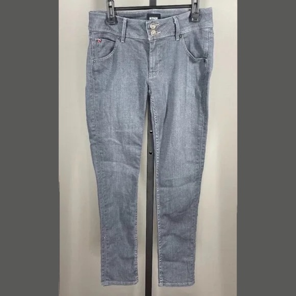 Hudson Jeans Denim - Hudson Jeans Womens 27 gray denim collin skinny designer casual twee